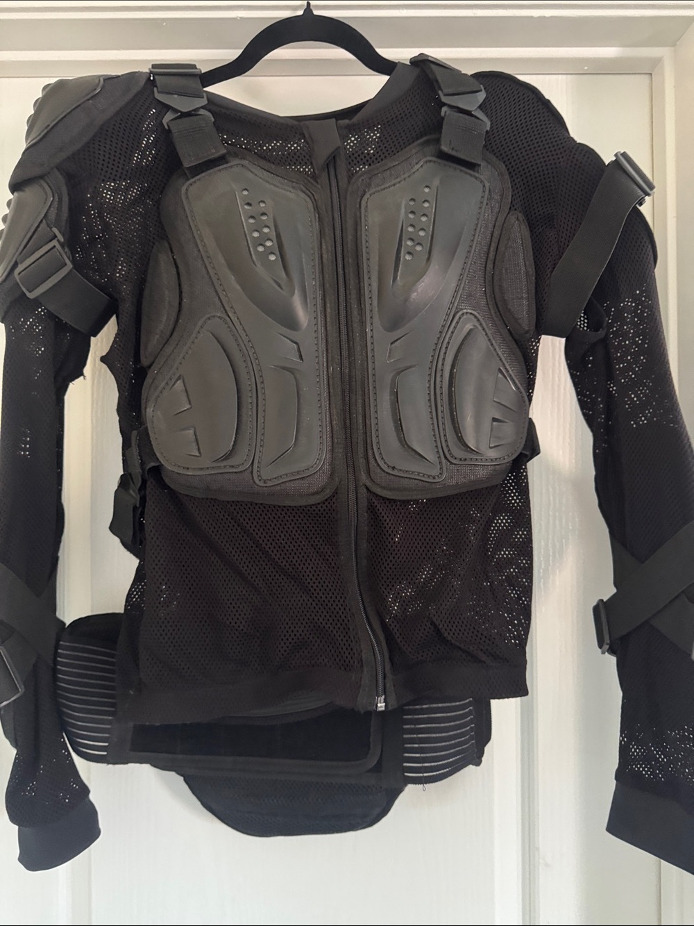 Bilt Black Motorcycle Protective Armor Jacket with Full Back and Limb Coverage